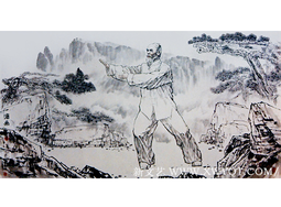 梁镇雄作品 《沧桑》